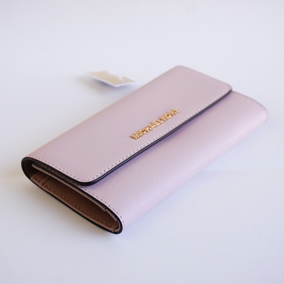 Michael Kors LG Trifold Wallet Pink(Blossom) - Picture 3 of 7